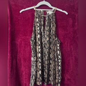 Michael Kors Brown and Black Patterned Fashion Piece